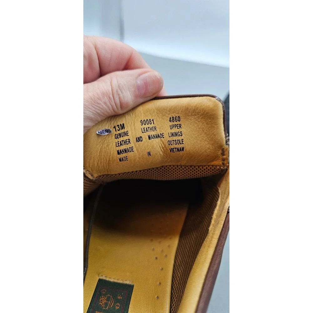 Timberland Mens 90081 Waterproof Leather Oxford Shoes Brown Size 13M
